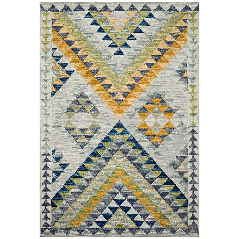 Image 1 Loloi Hallu HAL-07 5'x7'6" Spa and Gold Wool Area Rug
