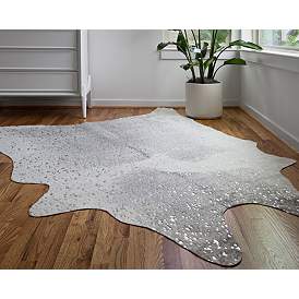 Image1 of Loloi II Bryce BZ-02 3'10"x5' Gray and Silver Area Rug