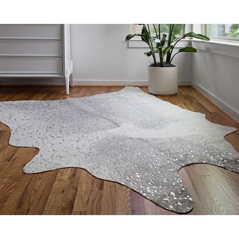 Image 1 Loloi II Bryce BZ-02 5&#39;x6&#39;6 inch Gray and Silver Area Rug
