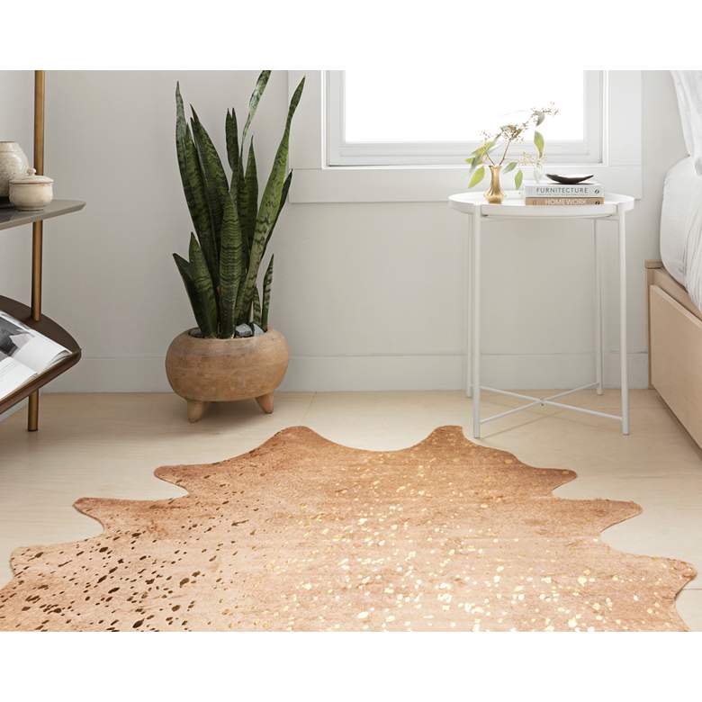 Image 1 Loloi II Bryce BZ-05 5&#39;x6&#39;6 inch Tan and Gold Area Rug