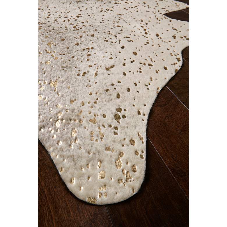 Image 2 Loloi II Bryce BZ-07 5'x6'6" Pewter and Gold Area Rug