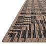 Loloi Isle IE-09 5&#39;3"x7&#39;7" Brown and Black Area Rug in scene