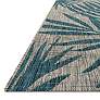 Thumbnail2 of Loloi Isle IE-10 2'2"x3'9" Gray and Aqua Area Rug more views