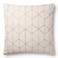 Loloi Ivory Gray Symmetrical 22" Square Throw Pillow