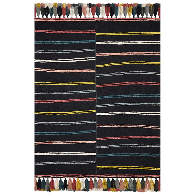 Image 1 Loloi Jamila JAA-01 5'x7'6" Charcoal Multi-Color Area Rug