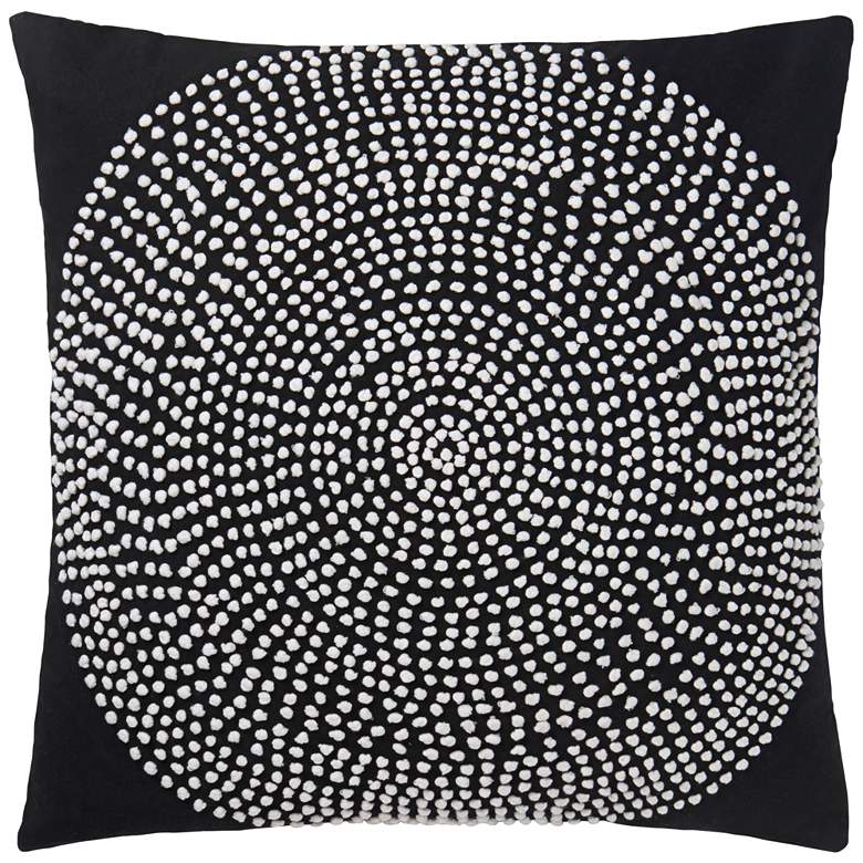 Image 1 Loloi Justina Blakeney Black 22" Square Throw Pillow