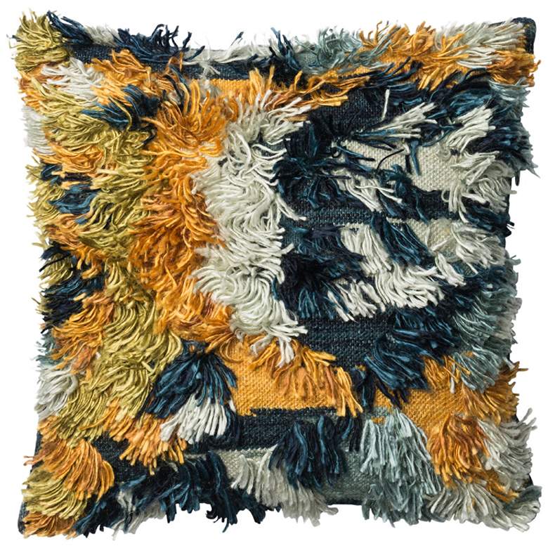 Image 1 Loloi Justina Blakeney Marine Gold 20" Square Throw Pillow