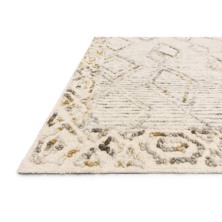 Loloi Leela LEE-03 5&#39;x7&#39;6&quot; Ivory and Lagoon Wool Area Rug more views