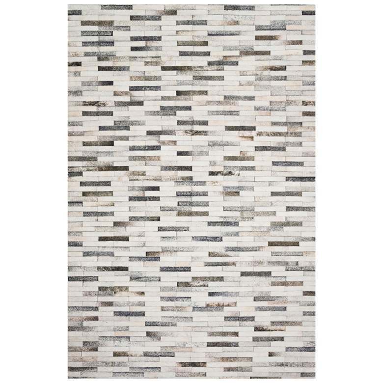 Image 2 Loloi Maddox MAD-01 5'x7'6" Ivory and Gray Area Rug