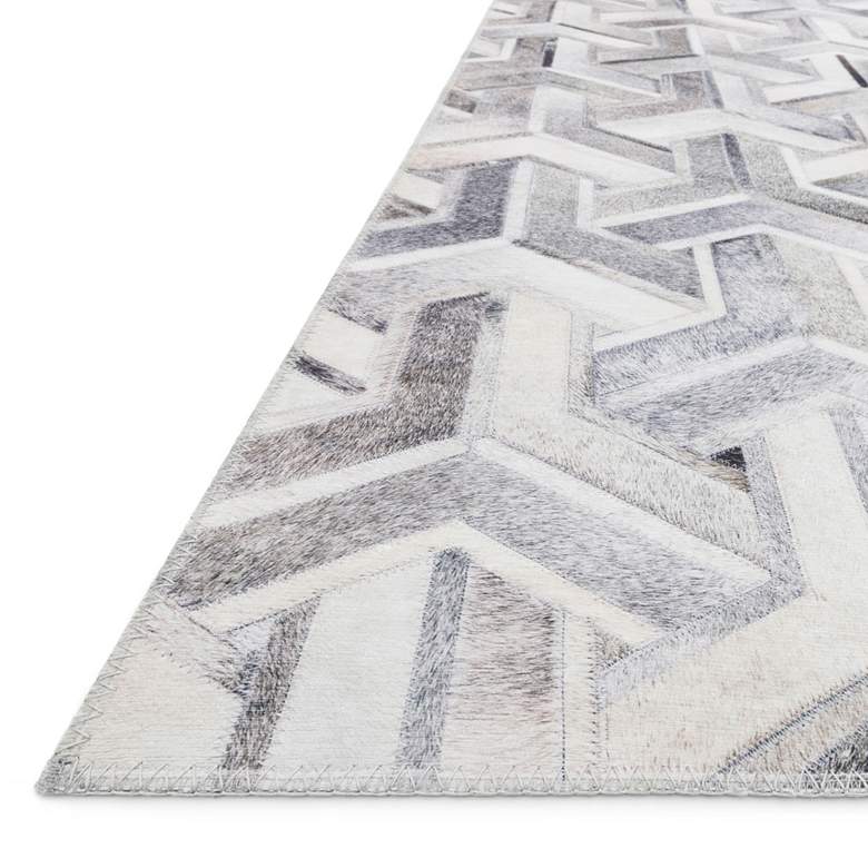 Image 3 Loloi Maddox MAD-05 5'x7'6" Silver and Ivory Area Rug more views