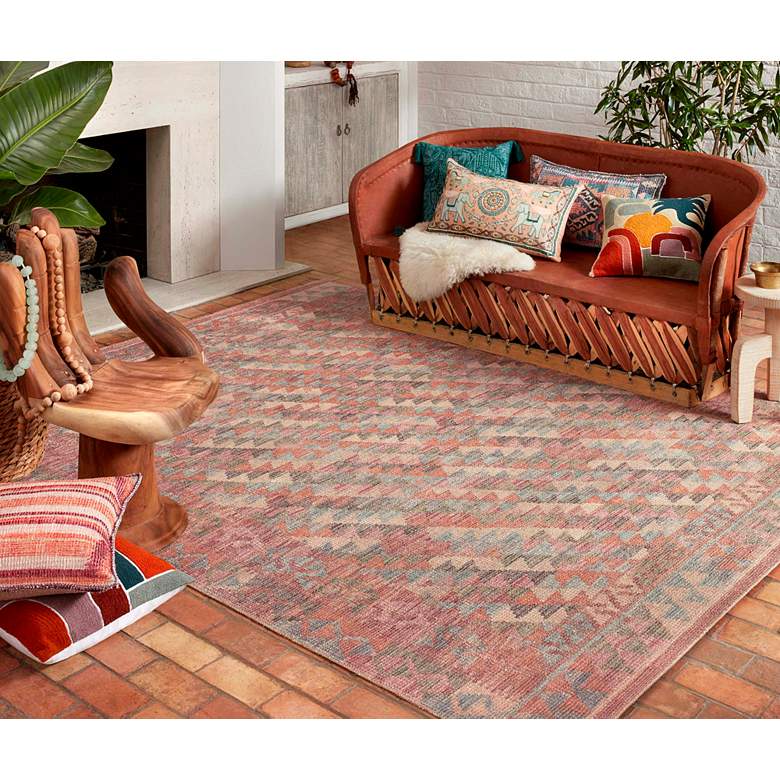 Image 1 Loloi Malik MAL-04 5'x7'6" Berry Multi Rectangular Area Rug