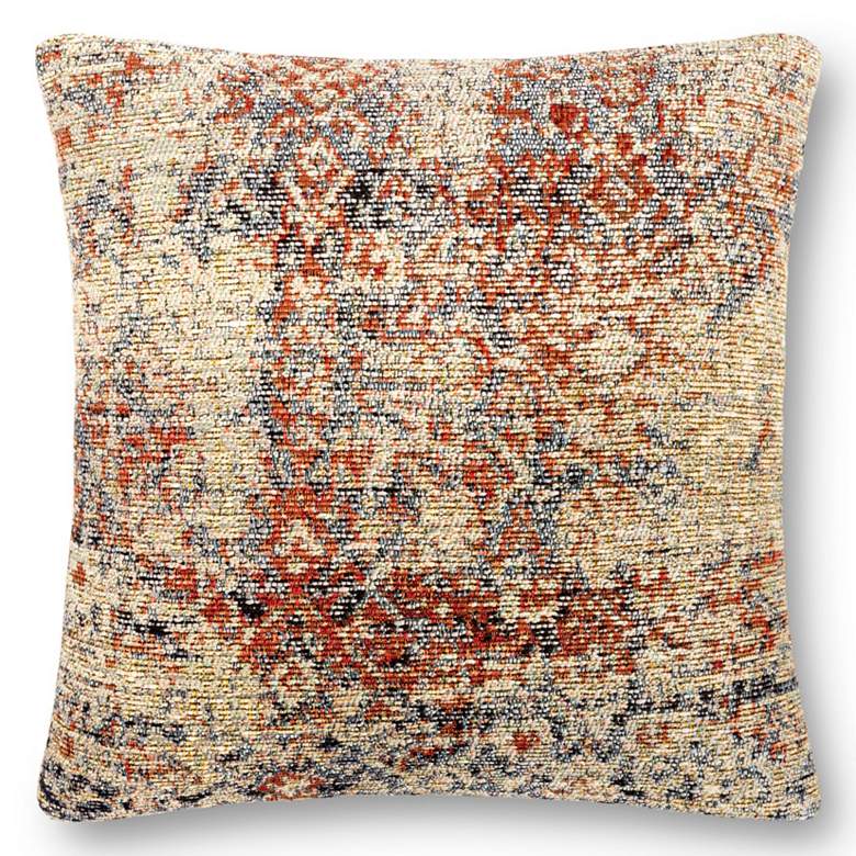 Image 1 Loloi Multi-Color 18 inch Square Outdoor Throw Pillow