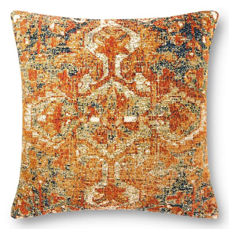 Image 1 Loloi Multi-Color 22" Square Indoor/Outdoor Throw Pillow