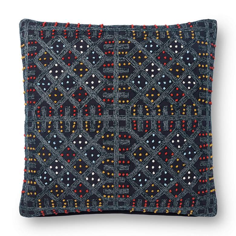 Image 1 Loloi Multi-Color Geometric 18" Square Throw Pillow