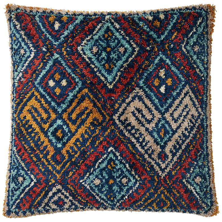 Image 1 Loloi Multi-Color Geometric 22" Square Throw Pillow