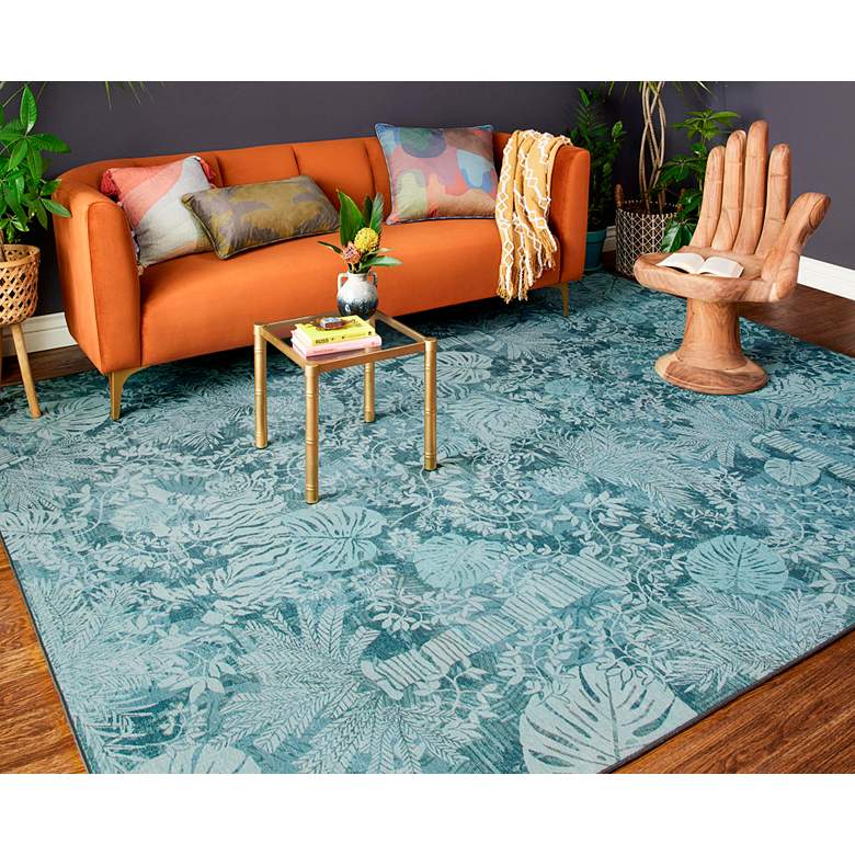 Image 1 Loloi Pisolino PSO-03 5&#39;x7&#39;6 inch Ocean and Light Blue Area Rug