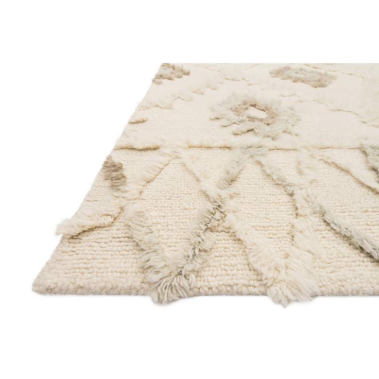Loloi Symbology SYM-01 5&#39;x7&#39;6&quot; Ivory and Slate Wool Area Rug more views