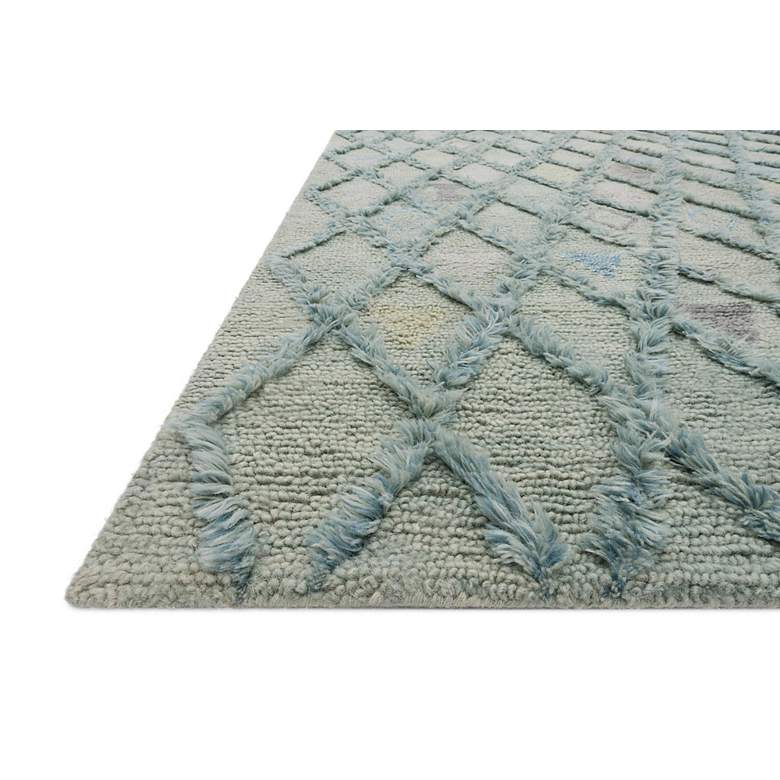 Loloi Symbology SYM-02 5&#39;x7&#39;6&quot; Seafoam and Sky Wool Area Rug more views