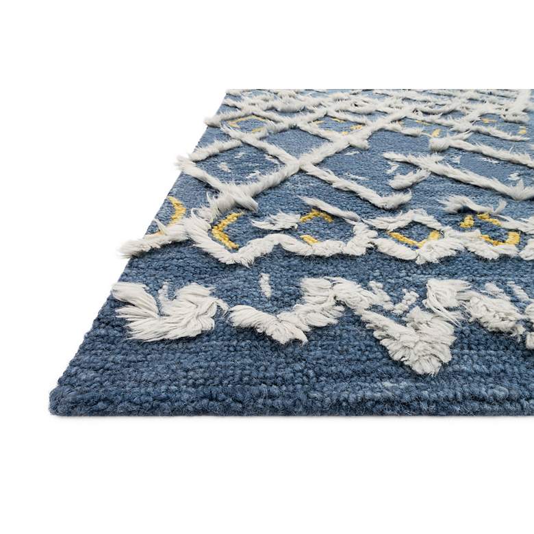 Loloi Symbology SYM-04 5&#39;x7&#39;6&quot; Denim and Dove Wool Area Rug more views