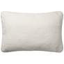 Loloi White 13"x21" Rectangular Throw Pillow