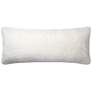 Loloi White 13"x35" Rectangular Throw Pillow