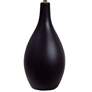 Loma Black 19"H Oval Bowling Pin Ceramic Accent Table Lamp