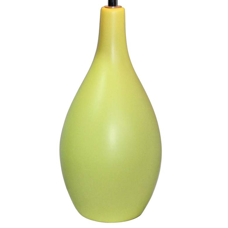Image 2 Loma Green 19"H Oval Bowling Pin Ceramic Accent Table Lamp more views