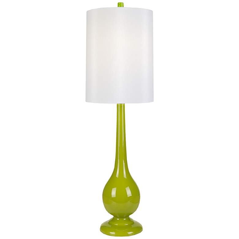 Image 1 Loma Vista Lime Glass Tall Table Lamp
