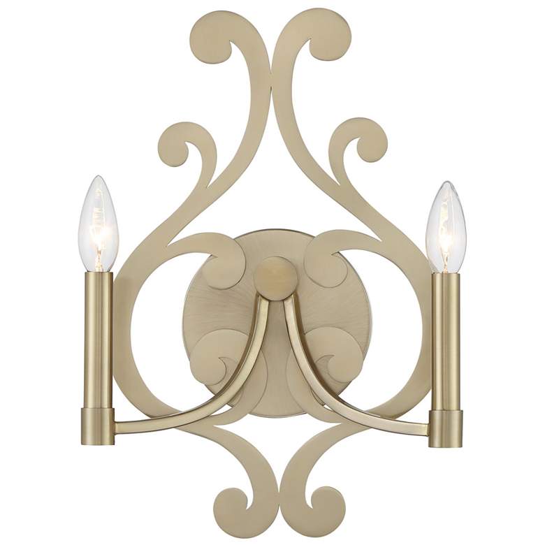 Image 1 Lombard 2-Light Wall Sconce in Noble Brass