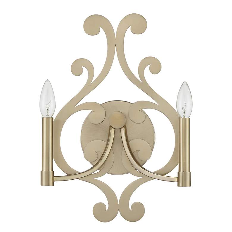 Image 2 Lombard 2-Light Wall Sconce in Noble Brass more views