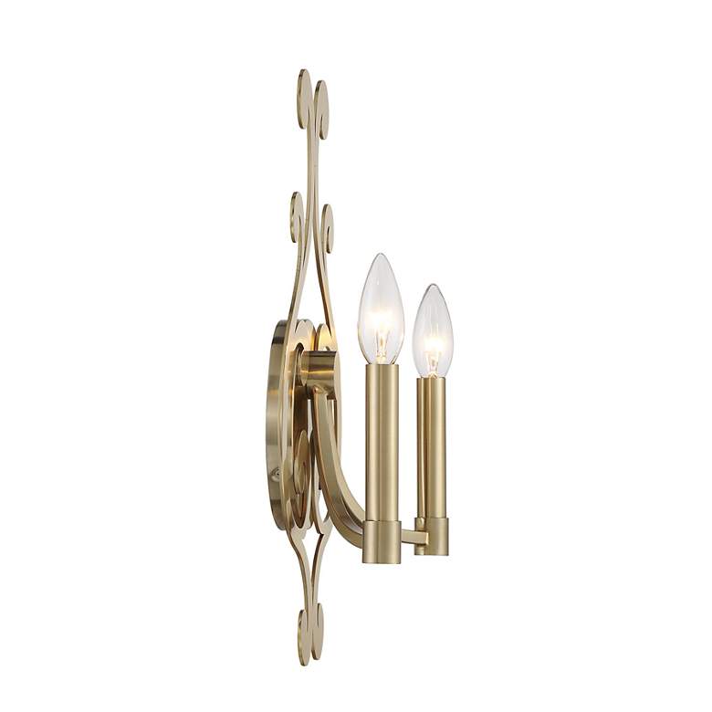 Image 5 Lombard 2-Light Wall Sconce in Noble Brass more views