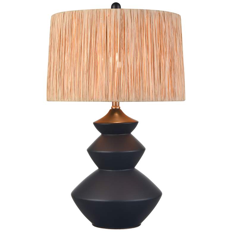 Image 1 Lombard 27" High 1-Light Table Lamp - Black - Includes LED Bulb