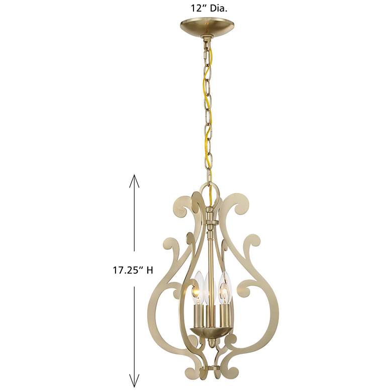 Image 7 Lombard 3-Light Pendant in Noble Brass more views