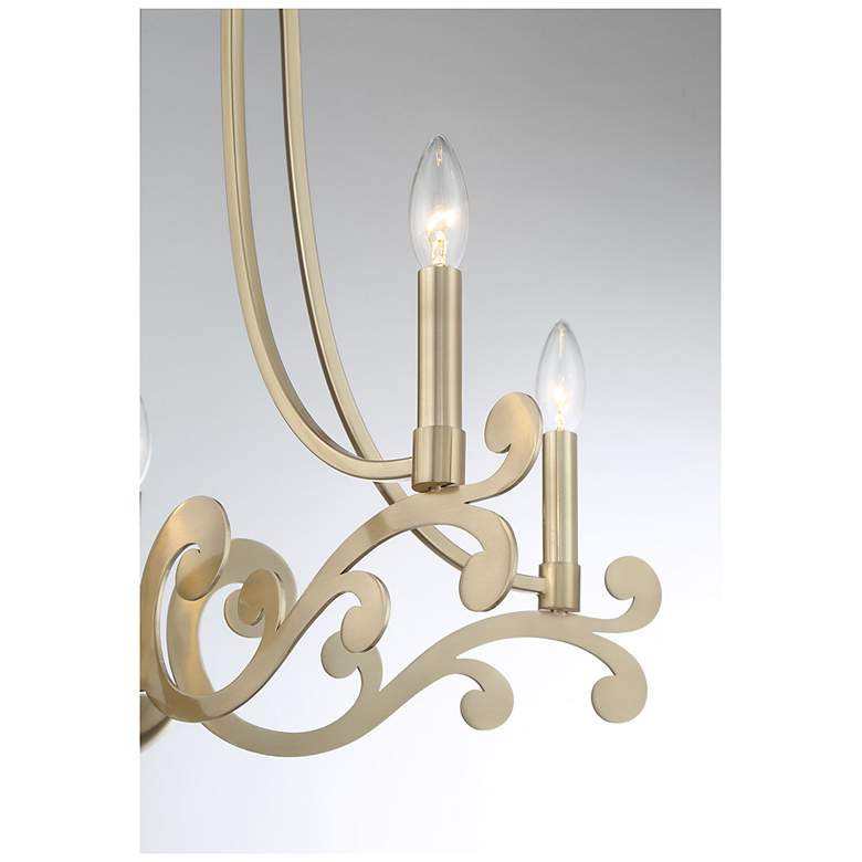 Image 6 Lombard 5-Light Chandelier in Noble Brass more views