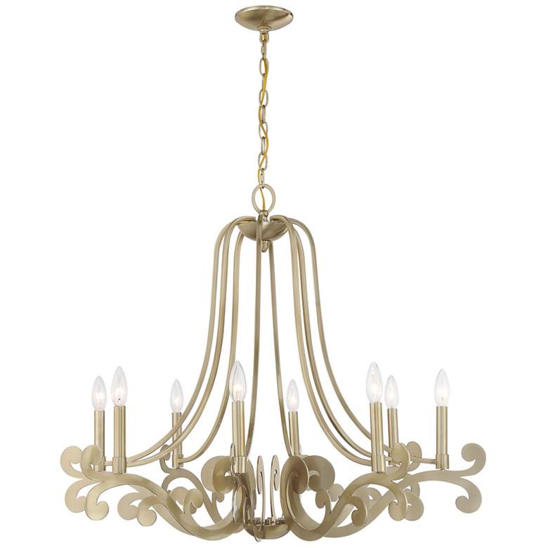 Image 1 Lombard 8-Light Chandelier in Noble Brass