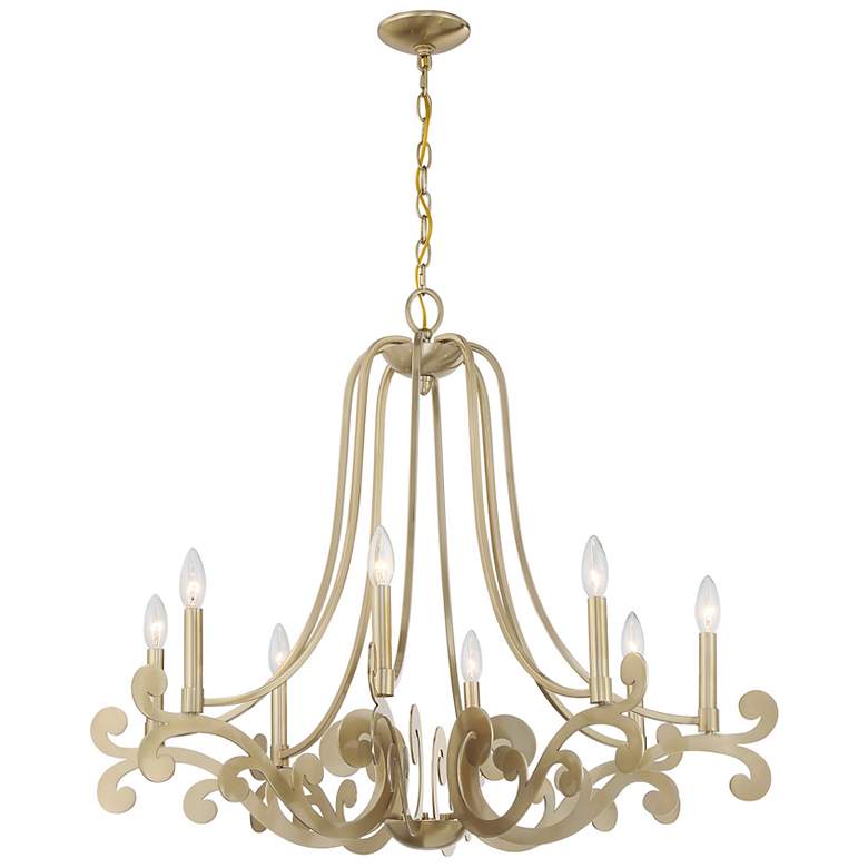 Image 3 Lombard 8-Light Chandelier in Noble Brass more views