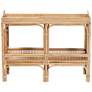 Lombok 39 1/4" Wide Natural Brown Rattan Console Table