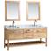 London 72" Marble Oak Six-Drawer Double Sink Vanity Set