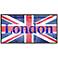 London Flag 20 1/2" Wide Framed Wall Art