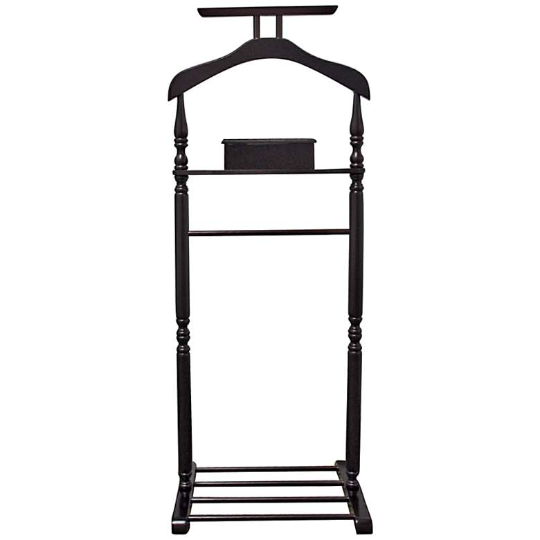 Image 1 London Walnut Wood Suit Rack