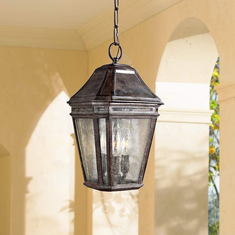 Image 1 Londontowne 15" High Chestnut Outdoor Hanging Light