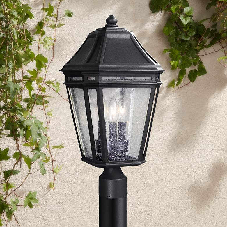 Image 1 Londontowne 19 1/2 inch High Black Outdoor Post Light