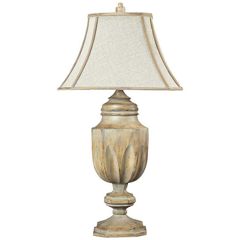 Image 1 Lone Oak Bleached Wood Table Lamp