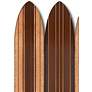 Long Board Surfboard 47"W Brown 3-Panel Screen/Room Divider