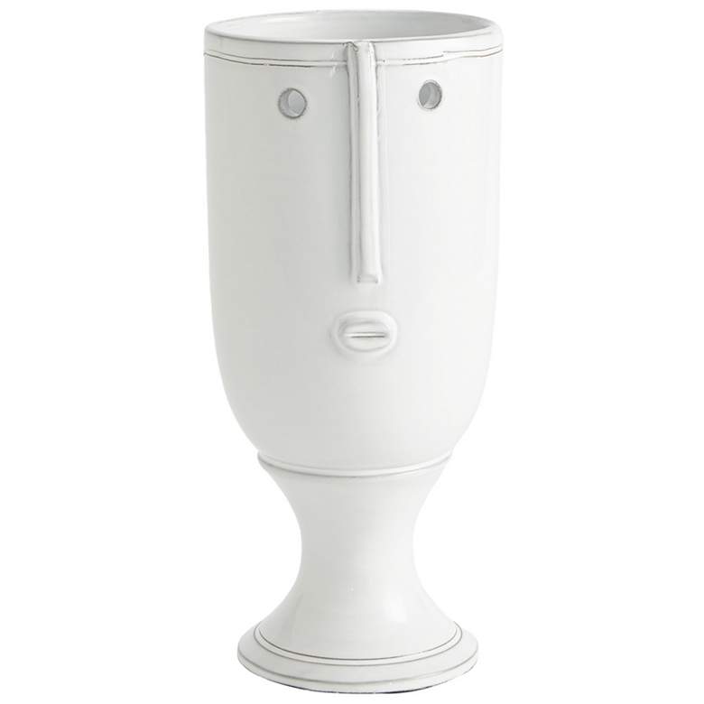 Image 1 Long Nose Vase-White-Sm