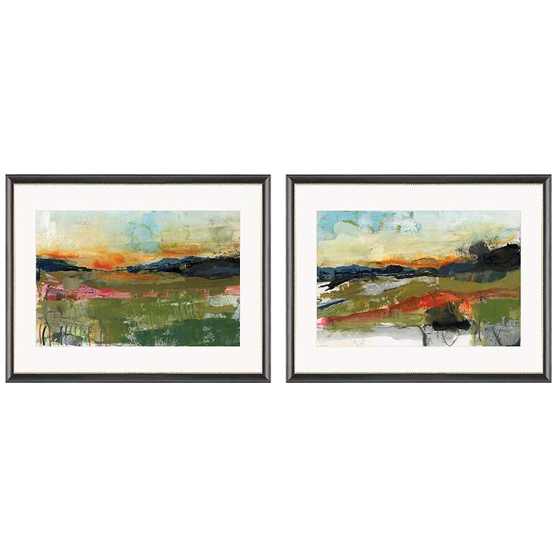 Image 2 Long Way Home II 34 inch High 2-Piece Framed Giclee Wall Art Set