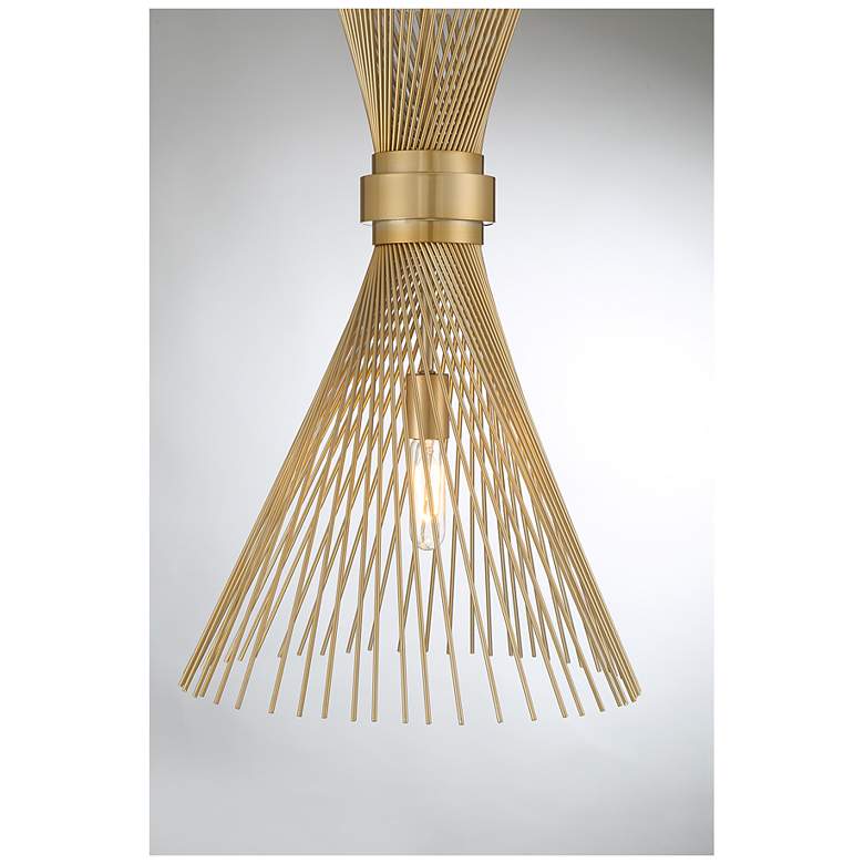 Image 5 Longfellow 1-Light Pendant in Burnished Brass more views