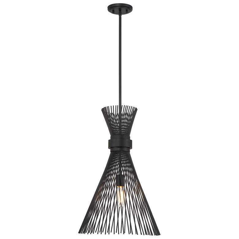 Image 1 Longfellow 1-Light Pendant in Matte Black