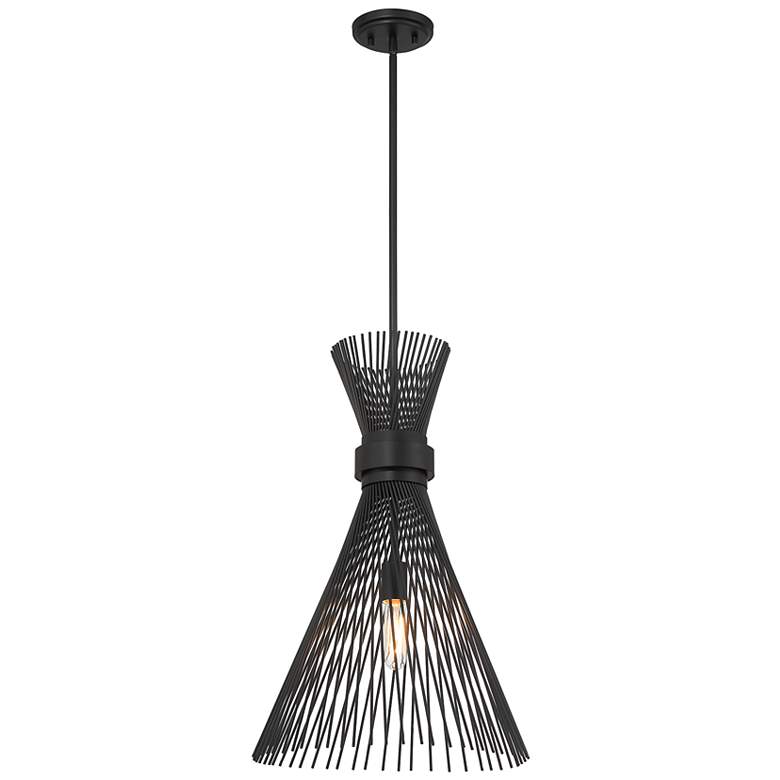 Image 3 Longfellow 1-Light Pendant in Matte Black more views