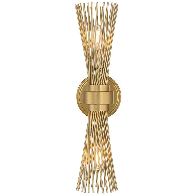 Image 3 Longfellow 2-Light Wall Sconce in Burnished Brass more views